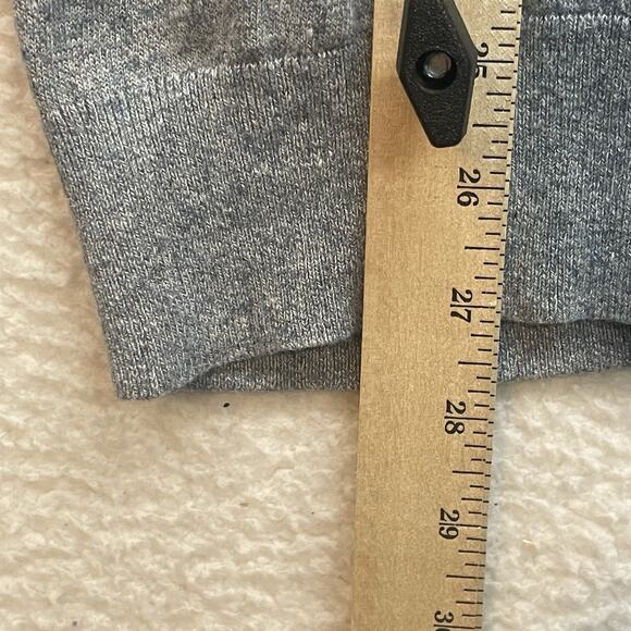 Banana Republic Sweater Mens Medium Gray Silk Linen Crew Neck Pullover Preppy - Picture 9 of 10